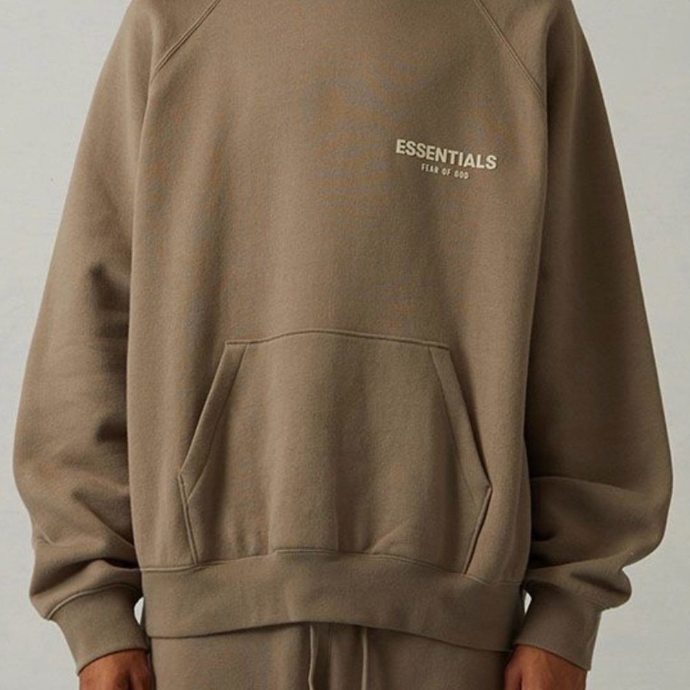 ESSENTIALS Fear of God Desert Taupe Pullover Hoodie sweatshirts
